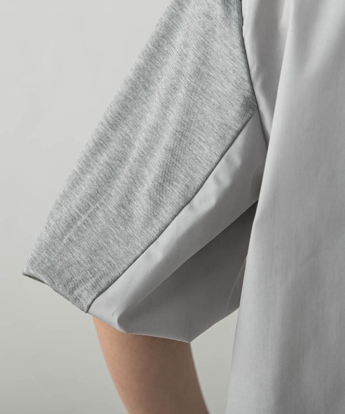 【セール】異素材コンビネーションプルオーバー（Tシャツ/カットソー）｜MAYSON GREY（メイソングレイ）