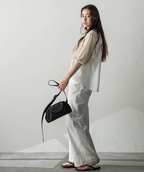 【セール】異素材コンビネーションプルオーバー（Tシャツ/カットソー）｜MAYSON GREY（メイソングレイ）