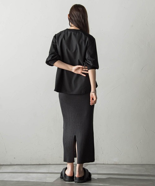 【セール】異素材コンビネーションプルオーバー（Tシャツ/カットソー）｜MAYSON GREY（メイソングレイ）