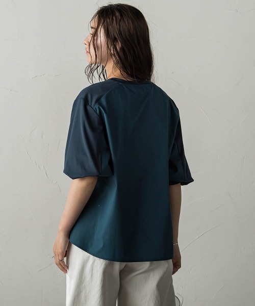 【セール】異素材コンビネーションプルオーバー（Tシャツ/カットソー）｜MAYSON GREY（メイソングレイ）