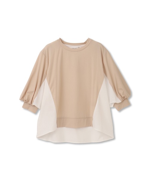 【セール】異素材コンビネーションプルオーバー（Tシャツ/カットソー）｜MAYSON GREY（メイソングレイ）