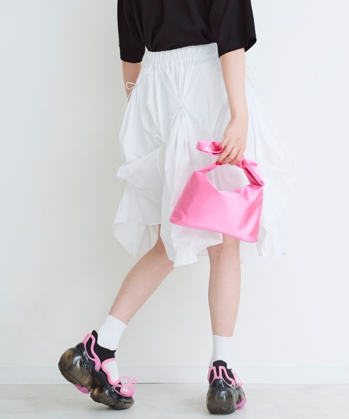 Narcissus（ナルシス）の「【Narcissus】リボンバッグ（ハンドバッグ・レディース・ピンク/ブラック・FREE）」の10枚目の写真