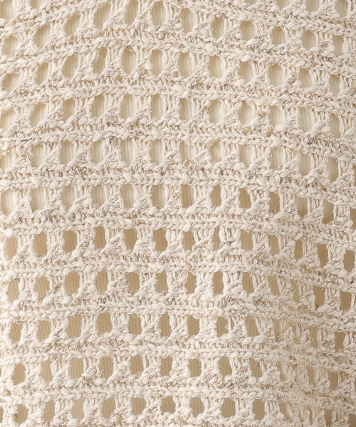 LEPSIM（レプシィム）の「3ゲージフリンジメッシュプルオーバー　112791（ニット/セーター・レディース・アイボリー/ブラック・FREE）」の22枚目の写真