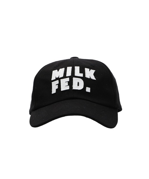 MILKFED.（ミルクフェド）の「FELT PATCH LOGO CAP（キャップ・レディース・ブルー/ブラック/ベージュ・ONE SIZE）」の5枚目の写真