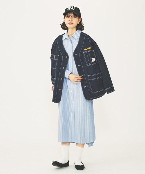 MILKFED.（ミルクフェド）の「FELT PATCH LOGO CAP（キャップ・レディース・ブルー/ブラック/ベージュ・ONE SIZE）」の11枚目の写真
