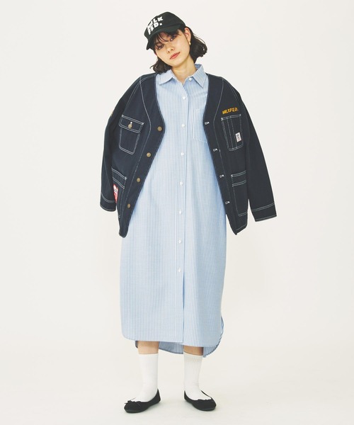 MILKFED.（ミルクフェド）の「FELT PATCH LOGO CAP（キャップ・レディース・ブルー/ブラック/ベージュ・ONE SIZE）」の12枚目の写真