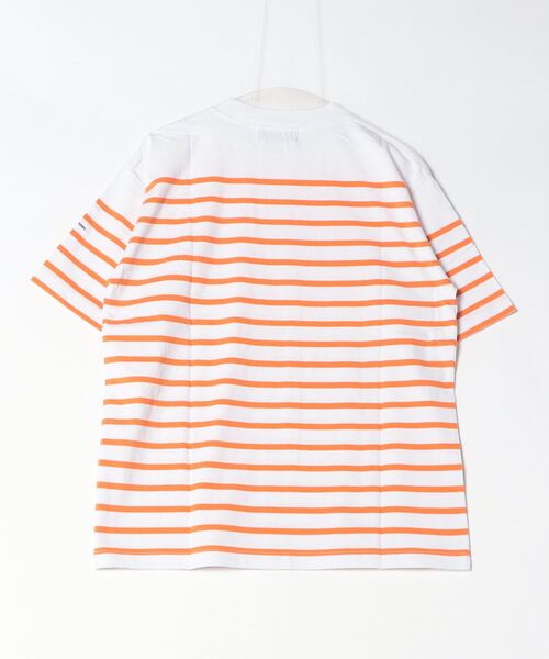 MONT KEMMEL（モンケメル）の「MONT KEMMEL YARN DYED 30/2 PLATING JERSRY BASQUE CREW TEE（Tシャツ/カットソー・メンズ・ブルー/ホワイト/ブラック/ターコイズブルー/オレンジ・42/40/38/36）」の6枚目の写真