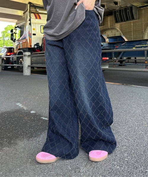 sedacle(セダクル)の「ダイヤブラストフリンジデニム(デニムパンツ・メンズ・グレー/インディゴブルー/ブラック・SMALL/MEDIUM/LARGE)」の3枚目の写真