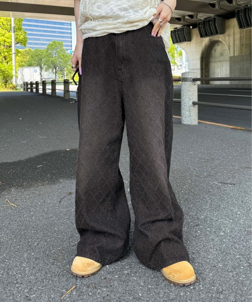 sedacle(セダクル)の「ダイヤブラストフリンジデニム(デニムパンツ・メンズ・グレー/インディゴブルー/ブラック・SMALL/MEDIUM/LARGE)」の4枚目の写真