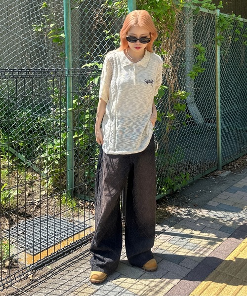 sedacle(セダクル)の「ダイヤブラストフリンジデニム(デニムパンツ・メンズ・グレー/インディゴブルー/ブラック・SMALL/MEDIUM/LARGE)」の8枚目の写真