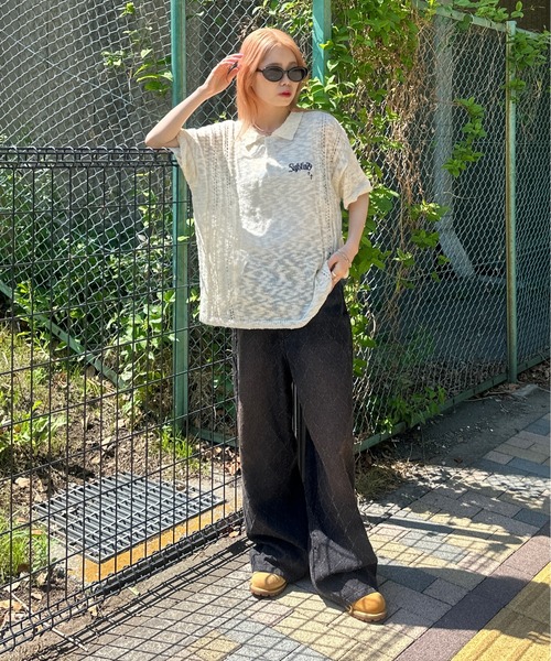 sedacle(セダクル)の「ダイヤブラストフリンジデニム(デニムパンツ・メンズ・グレー/インディゴブルー/ブラック・SMALL/MEDIUM/LARGE)」の9枚目の写真
