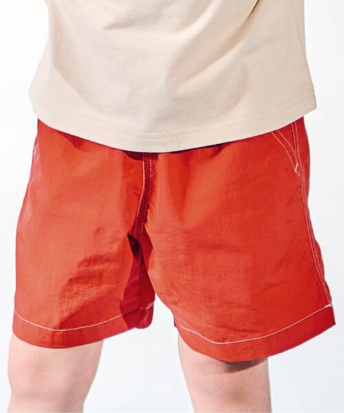 apres les cours（アプレレクール）の「【水陸両用・撥水加工】無地・総柄ハーフパンツ/7days Style pants（その他パンツ・キッズ・ブラック/サックスブルー/イエロー/レインボー/レッド・80/110/100/90/130/120）」の4枚目の写真