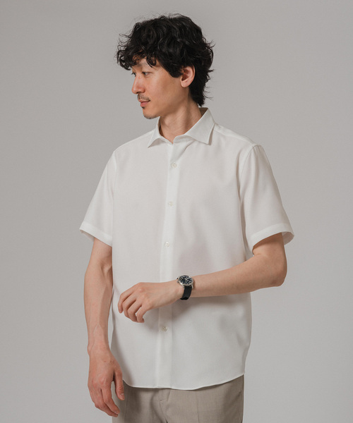 EDIFICE(エディフィス)の「RIRANCHA 半袖 イングリッシュスプレッドカラーシャツ(シャツ/ブラウス・メンズ・ホワイト/ネイビー/ブルー/ベージュ系その他・SMALL/MEDIUM/LARGE)」の11枚目の写真