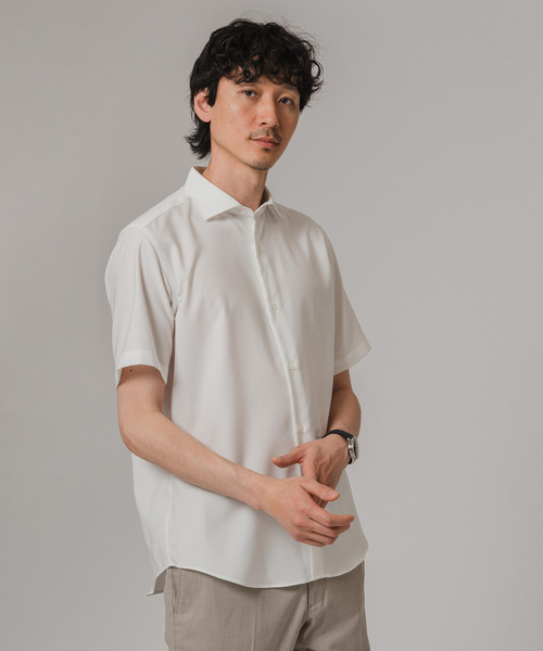 EDIFICE(エディフィス)の「RIRANCHA 半袖 イングリッシュスプレッドカラーシャツ(シャツ/ブラウス・メンズ・ホワイト/ネイビー/ブルー/ベージュ系その他・SMALL/MEDIUM/LARGE)」の14枚目の写真
