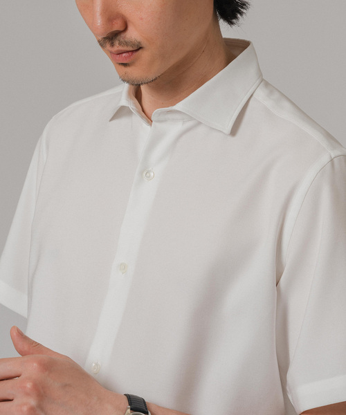 EDIFICE(エディフィス)の「RIRANCHA 半袖 イングリッシュスプレッドカラーシャツ(シャツ/ブラウス・メンズ・ホワイト/ネイビー/ブルー/ベージュ系その他・SMALL/MEDIUM/LARGE)」の15枚目の写真