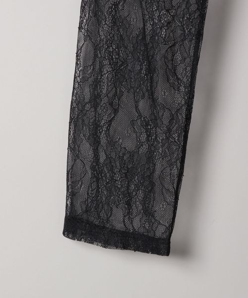 JEANASIS（ジーナシス）の「ラッセルレースシアープルオーバー/126844（Tシャツ/カットソー・レディース・ブラック/ホワイト・FREE）」の6枚目の写真