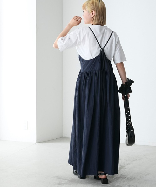 ビジュー ルーズ Tシャツ 2色 モノトーン トップス 韓国 nr9657 ロゴT 裾ドロスト ルーズ 半袖 ゆったり 2WAY Tシャツ トップス