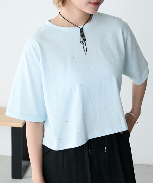 forksy.】ビジュークロップドTシャツ forksy.│MONO-MART