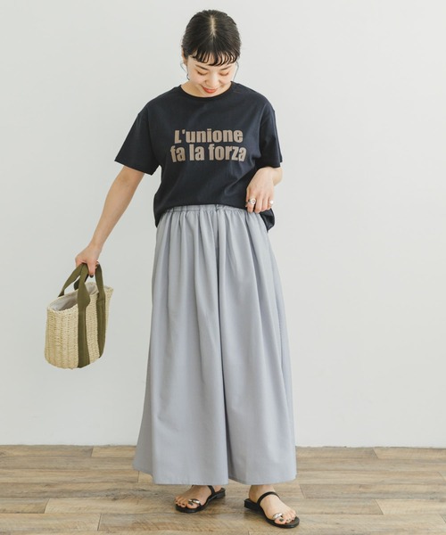 ITEMS URBANRESEARCH（アイテムズ アーバンリサーチ）の「ロゴハンソデTシャツ（Tシャツ/カットソー・レディース・ブルー系その他/ホワイト系その他/ライトカーキ/ホワイト・FREE）」の22枚目の写真