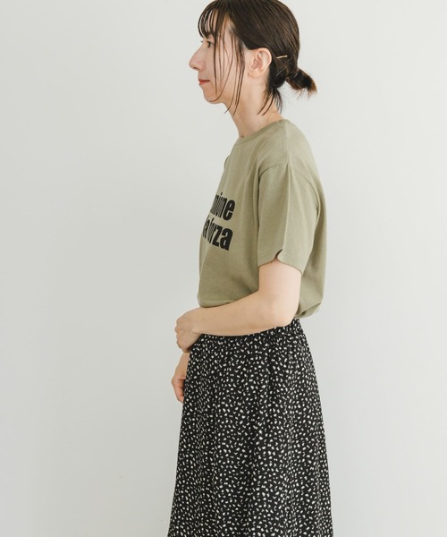 ITEMS URBANRESEARCH（アイテムズ アーバンリサーチ）の「ロゴハンソデTシャツ（Tシャツ/カットソー・レディース・ブルー系その他/ホワイト系その他/ライトカーキ/ホワイト・FREE）」の13枚目の写真
