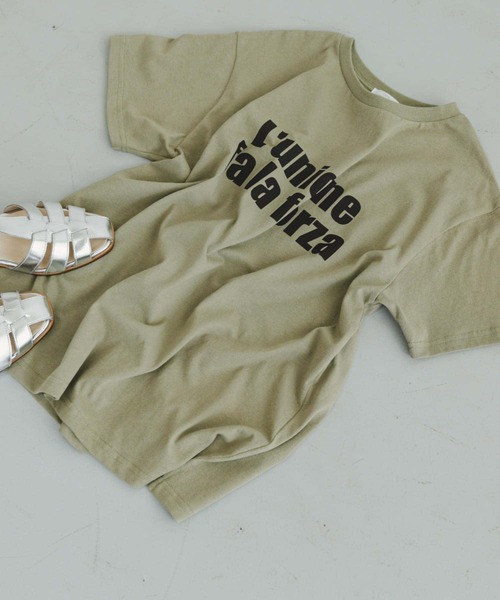 ITEMS URBANRESEARCH（アイテムズ アーバンリサーチ）の「ロゴハンソデTシャツ（Tシャツ/カットソー・レディース・ブルー系その他/ホワイト系その他/ライトカーキ/ホワイト・FREE）」の17枚目の写真