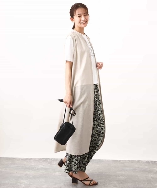 MK MICHEL KLEIN（エムケーミッシェルクラン）の「スキッパーカラー2wayワンピース/洗える（シャツワンピース・レディース・ベージュ/ライトブラウン・38）」の20枚目の写真