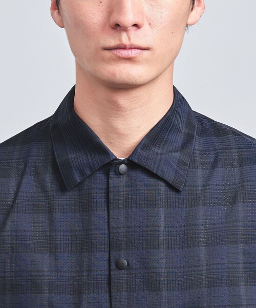 UNITED ARROWS（ユナイテッドアローズ）の「DotAir ドットエア チェック ダブルポケット ヘムコードシャツ -ストレッチ-（シャツ/ブラウス・メンズ・ネイビー・L/M/S）」の16枚目の写真