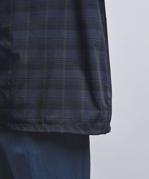 UNITED ARROWS（ユナイテッドアローズ）の「DotAir ドットエア チェック ダブルポケット ヘムコードシャツ -ストレッチ-（シャツ/ブラウス・メンズ・ネイビー・L/M/S）」の3枚目の写真