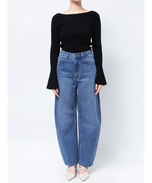 LAGUNAMOON（ラグナムーン）の「コクーンデニムパンツ（デニムパンツ・レディース・ブルー・SMALL/MEDIUM）」の15枚目の写真