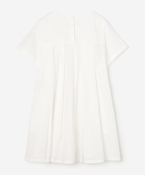 Bshop（ビショップ）の「eunoia | プリーツワンピース WOMEN（チュニック・レディース・ホワイト/ブラック・F）」の14枚目の写真