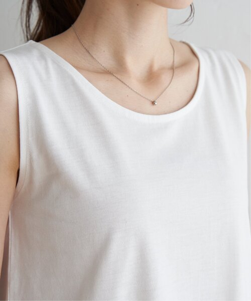 ikka（イッカ）の「【2点セット】メッシュレイヤードアンサンブル（Tシャツ/カットソー・レディース・ダークグリーン/オフホワイト/ブラック・L/M/S）」の17枚目の写真