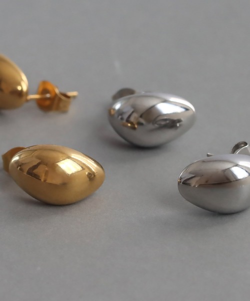 abaskdesign（アバスクデザイン）の「金属アレルギー対応 ぷっくりドロップステンレスピアス（ピアス（両耳用）・レディース・ゴールド/シルバー・FREE）」の17枚目の写真
