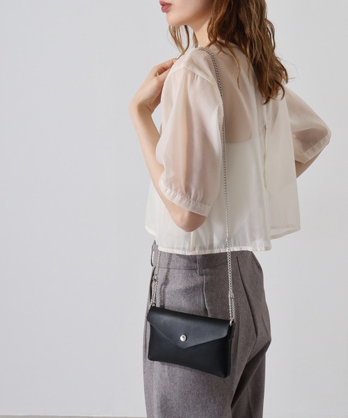 Legato Largo（レガートラルゴ）の「Legato Largo　アクセバッグポーチショルダー（ショルダーバッグ・レディース・ゴールド/ブラック/シルバー・FREE）」の13枚目の写真