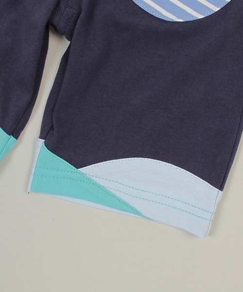 baby cheer（ベイビーチアー）の「クジラハーフパンツ（スウェットパンツ・キッズ・ネイビー・120cm/110cm/100cm/90cm/80ｃｍ）」の16枚目の写真