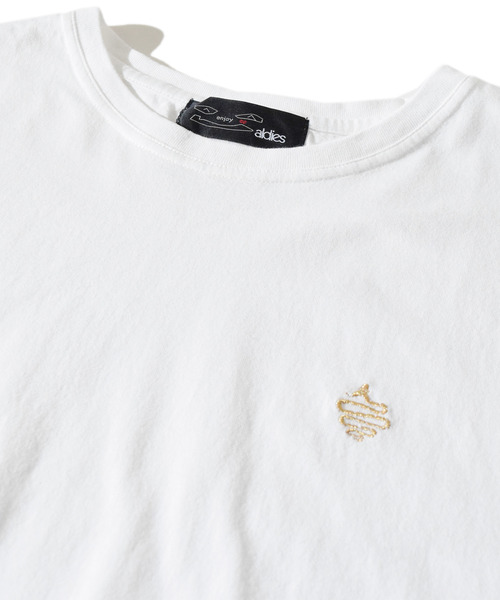 ALDIES(アールディーズ)の「Arrange Wide T / アレンジワイドT(Tシャツ/カットソー・メンズ・ブラック/ホワイト/オレンジ/グリーン・FREE)」の6枚目の写真