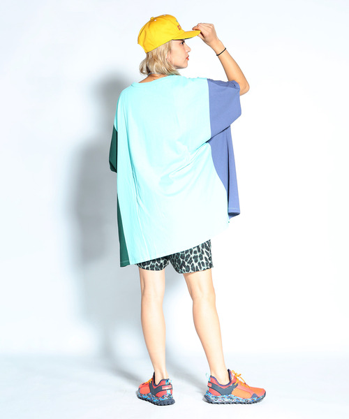 ALDIES(アールディーズ)の「Arrange Wide T / アレンジワイドT(Tシャツ/カットソー・メンズ・ブラック/ホワイト/オレンジ/グリーン・FREE)」の12枚目の写真