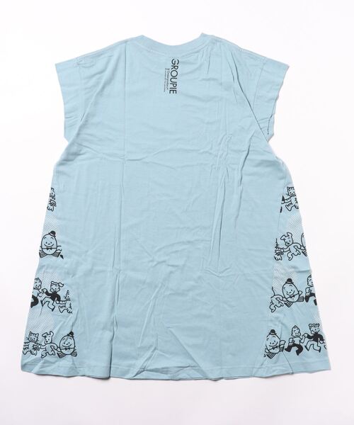 GROOVY COLORS(グルービーカラーズ)の「天竺 OSAMU GOODS ひざ丈ワンピース(ワンピース・キッズ・ブルー・130)」の2枚目の写真