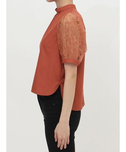 MURUA（ムルーア）の「レーススリーブブラウス（シャツ/ブラウス・レディース・ライム/オレンジ/ブラック・FREE）」の15枚目の写真