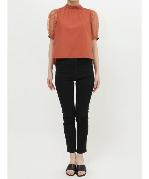 MURUA（ムルーア）の「レーススリーブブラウス（シャツ/ブラウス・レディース・ライム/オレンジ/ブラック・FREE）」の21枚目の写真