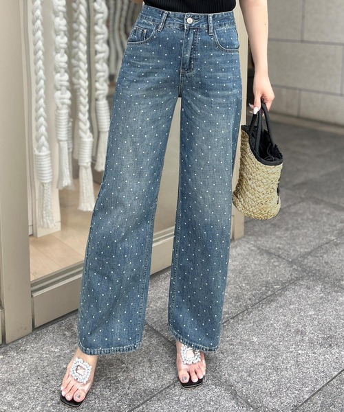 fancyclub ドットデニム FANCY CLUB（ファンシークラブ） ジーンズ デニム デニムパンツ A'GEM