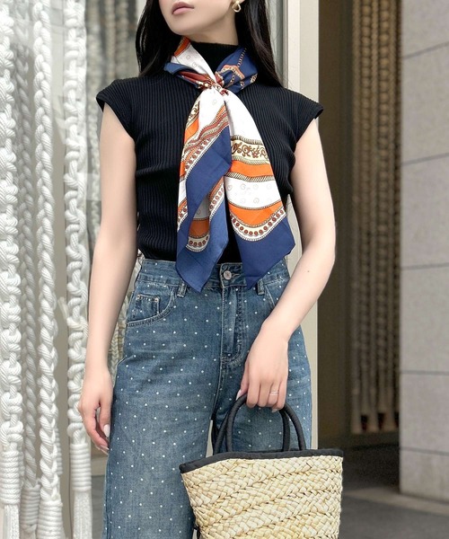 Julia Boutique（ジュリアブティック）の「ドット柄デニムパンツ/24132（デニムパンツ・レディース・ライトブルー・L/M/S）」の4枚目の写真