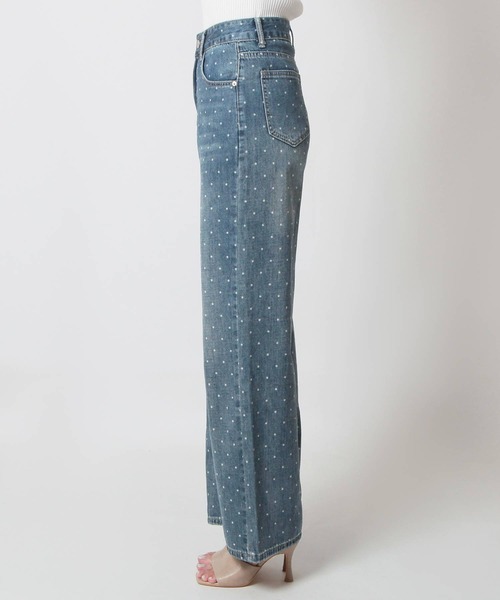 Julia Boutique（ジュリアブティック）の「ドット柄デニムパンツ/24132（デニムパンツ・レディース・ライトブルー・L/M/S）」の11枚目の写真
