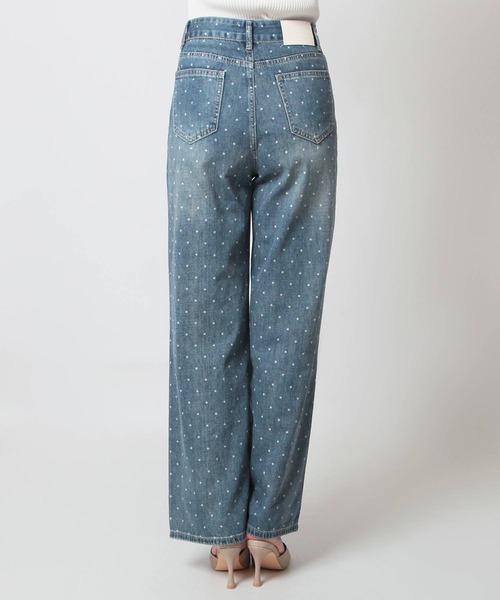 Julia Boutique（ジュリアブティック）の「ドット柄デニムパンツ/24132（デニムパンツ・レディース・ライトブルー・L/M/S）」の12枚目の写真