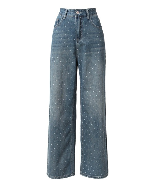 Julia Boutique（ジュリアブティック）の「ドット柄デニムパンツ/24132（デニムパンツ・レディース・ライトブルー・L/M/S）」の19枚目の写真