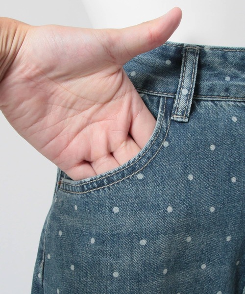 Julia Boutique（ジュリアブティック）の「ドット柄デニムパンツ/24132（デニムパンツ・レディース・ライトブルー・L/M/S）」の18枚目の写真