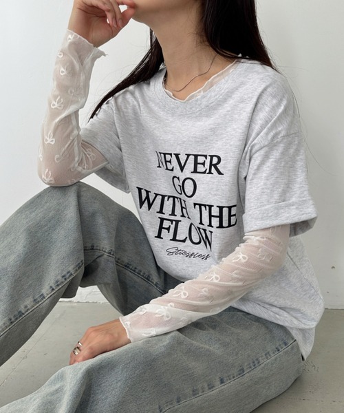 CLEA(クレア)の「メニーリボンシアートップス(Tシャツ/カットソー・レディース・ホワイト/ブラック・FREE)」の19枚目の写真