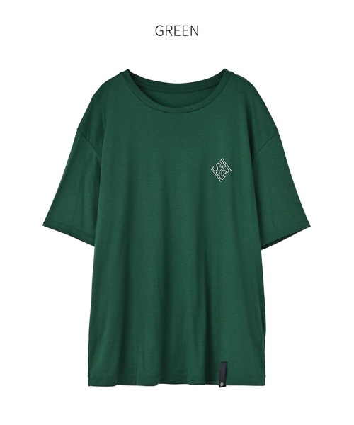 STYLE DELI(スタイルデリ)の「【Made in JAPAN】ポイントロゴTシャツ(Tシャツ/カットソー・レディース・ブラック/グリーン/ホワイト・FREE)」の17枚目の写真