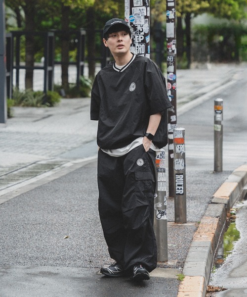 kutir（クティール）の「サークルロゴナイロン半袖プルオーバー（その他トップス・メンズ・ネイビー/ブラック・MEDIUM/LARGE）」の18枚目の写真