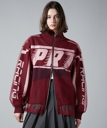 PRANK PROJECT | 【24AUTUMN PRE ORDER】シアーレイヤードバイカラーニットブルゾン / Sheer Layered Bicolor Knit Blouson(ブルゾン)