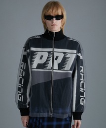 PRANK PROJECT | 【24AUTUMN PRE ORDER】シアーレイヤードバイカラーニットブルゾン / Sheer Layered Bicolor Knit Blouson(ブルゾン)